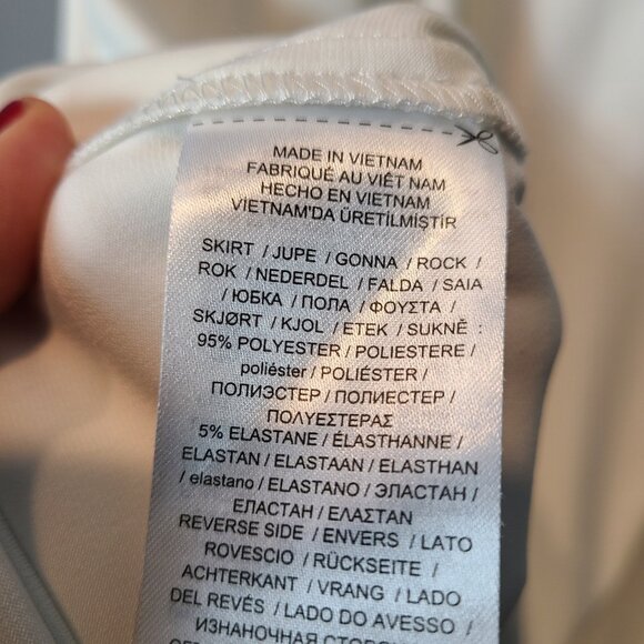 Lauren Ralph Lauren Goddess Womens Sz 14 Dress White Sheath Cocktail Wedding - Picture 8 of 12